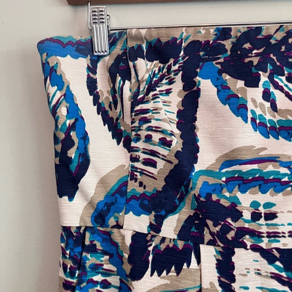 BANANA REPUBLIC Silk Floral Strapless Sheath Cocktail Dress Size 10 - Picture 3 of 13